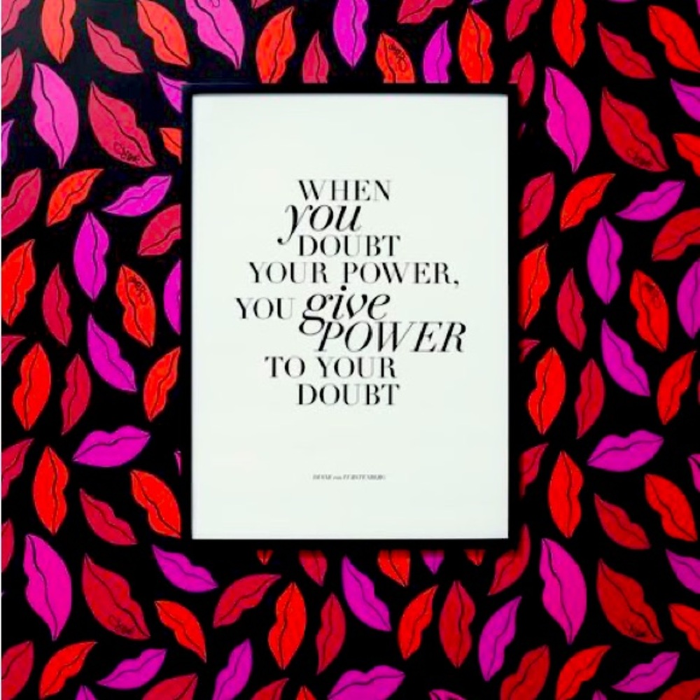 Diane Von Furstenberg Art Quote Poster